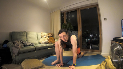 Lizard yoga class