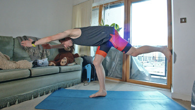 Warrior III yoga pose